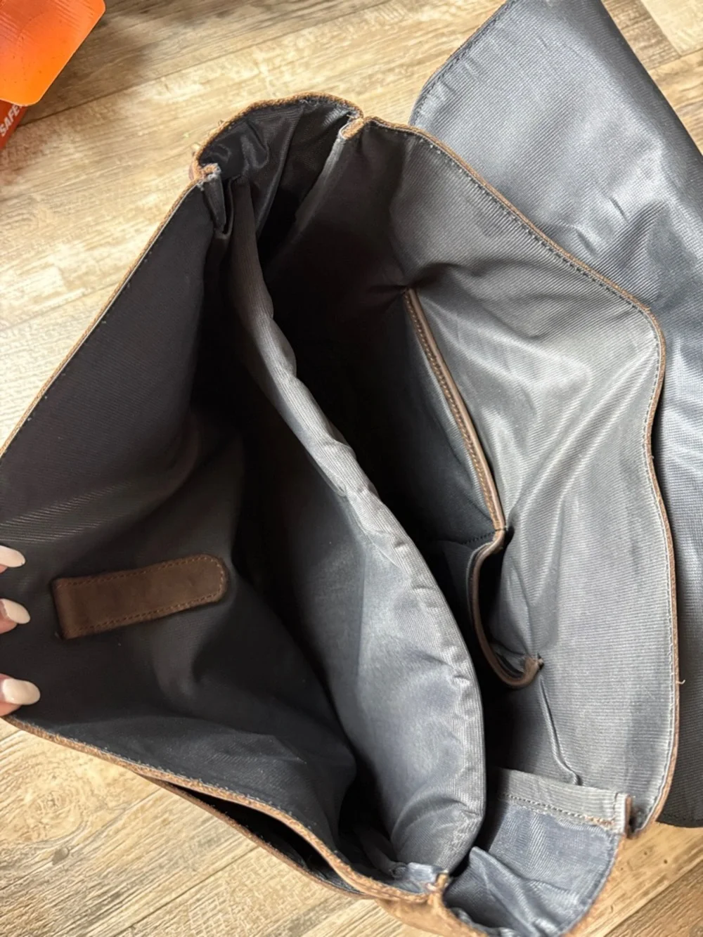 Classic Brown Leather Laptop, Office Bag for Men